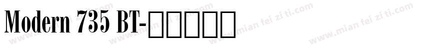 Modern 735 BT字体转换
